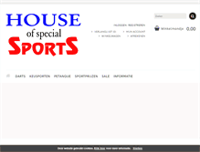 Tablet Screenshot of houseofspecialsports.nl